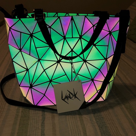 Luminesk Handbags - Luminesk Color Changing Holographic Purse Bag